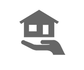 Hand Holding a House Icon